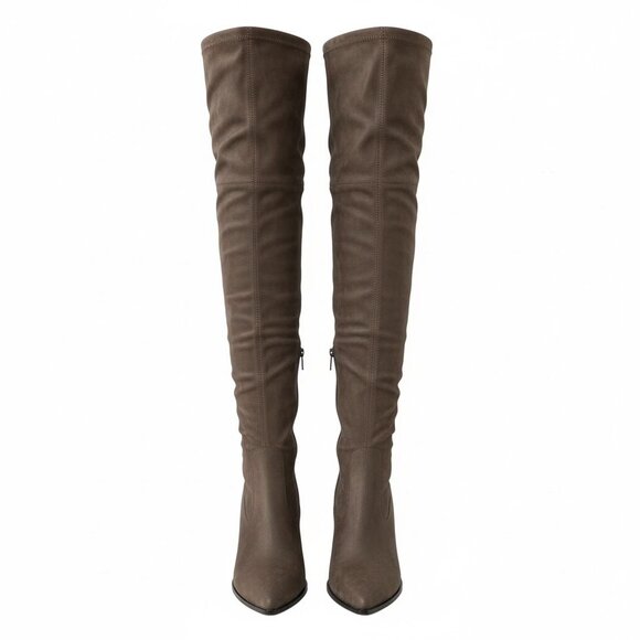 MIA Brown Suede Knee-High Boots | Flat Low Heel | Size 9.5 - Picture 5 of 10